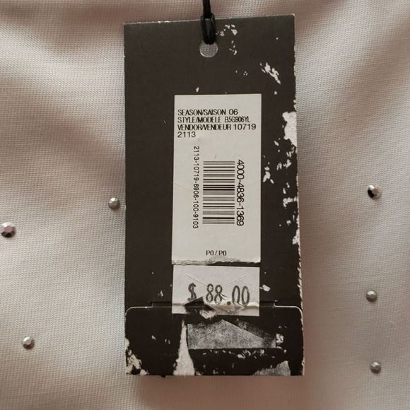 🖤NWT Armani Exchange Skirt White Stud Mini Skirt - Picture 8 of 11